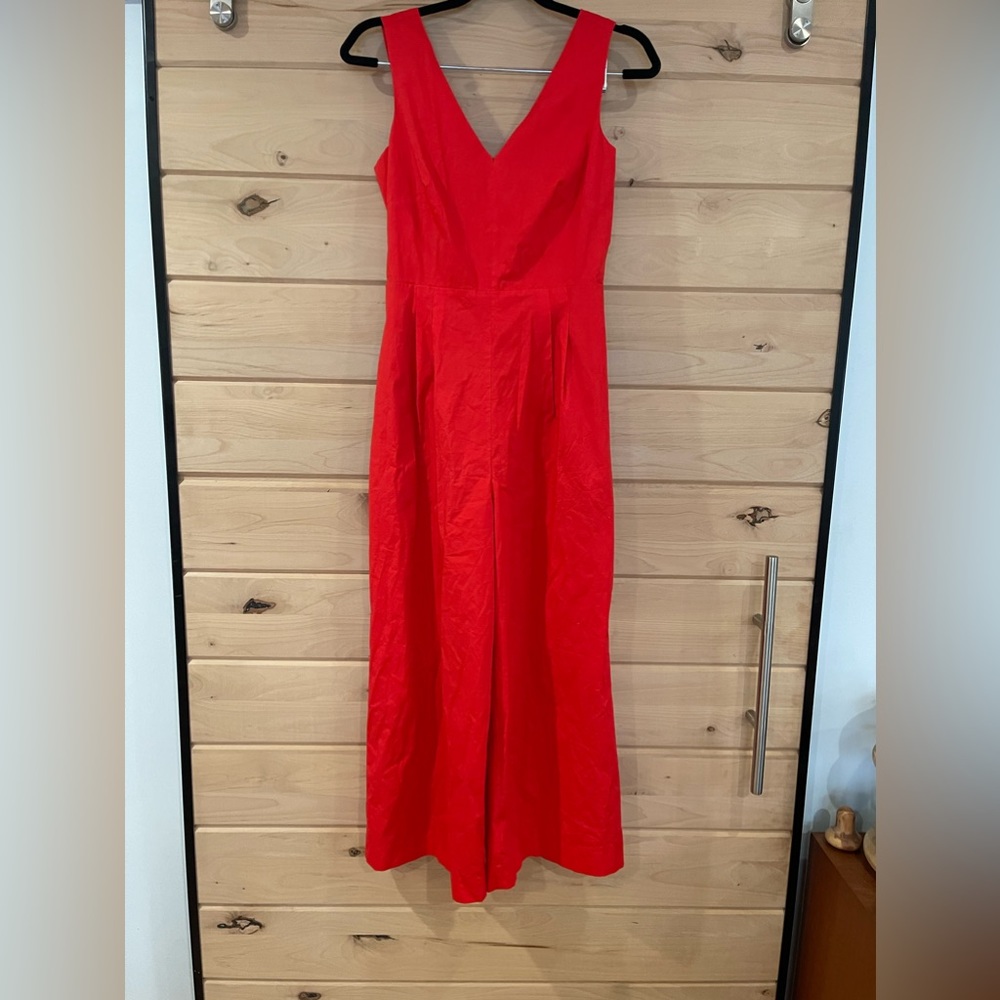NWT - J Crew Dressy Jumpsuit - Size 2 - Red - Flame - Never Worn - Wide Leg